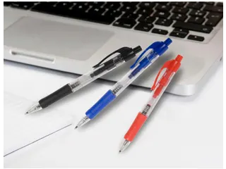Balpen Retractable Medium Punt Blauw - 4