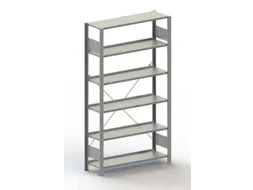 Inhaakstelling Basisveld 1850x1056x336mm 6legborden 80kg Verzinkt