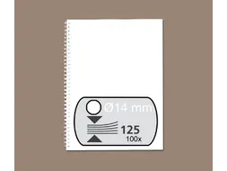 Draadrug Fellowes 14mm 34-rings A4 wit 100stuks