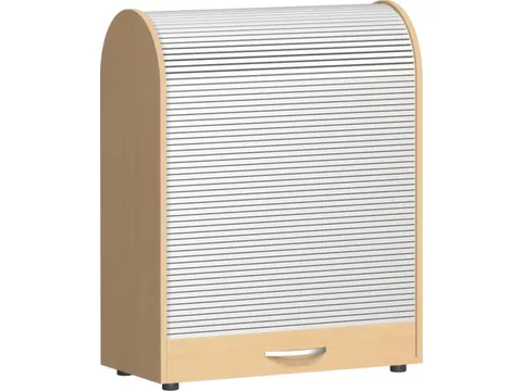 roldeurkast met verticale deur,HxBxD 1030x800x400mm,2xhouten vloer