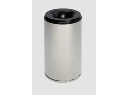 prullenmand van RVS zelfblussend 110 liter HxØ 750x465mm kop zwart