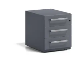mobiel ladeblok,HxBxD 495x420x565mm,3lade(n),m. beugelgreep,cil.-slot