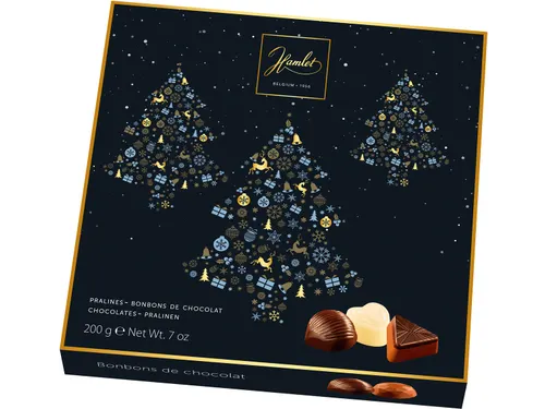 Hamlet Chocolade Kerstboom Belgische pralines 200 g