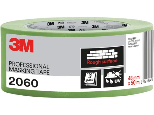 Professionele Afplaktape Ruwe Oppervlakken 48Mmx50M Groen