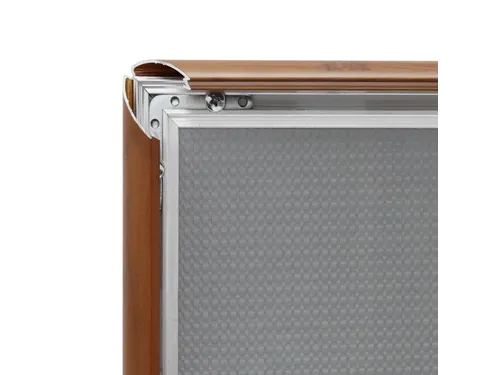 Easy-Click Kliklijst Europel A4 25mm aluminium Houtlook