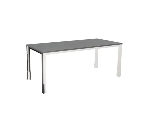 In hoogte verstelbaar bureau,HxBxD 720-840x1800x800mm,MS-donkergrijs