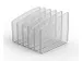 Meshrack 5-vaks, de ultieme bureau-organizer zwart