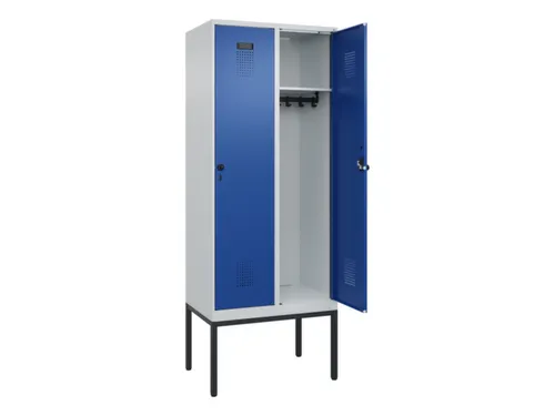 locker,HxBxD 2120x800x500mm,2vak,vak B 400mm,draaigrendel