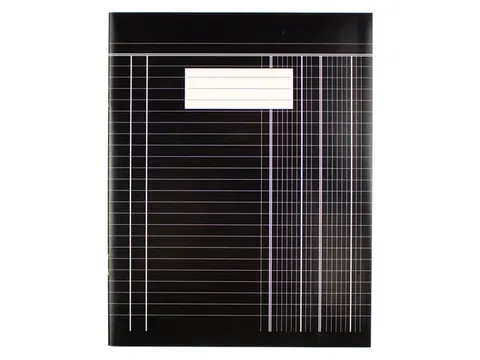 Boekhoudschrift Kangaro 40 bladzijden, 165x210mm zwart, 70 grams chloo