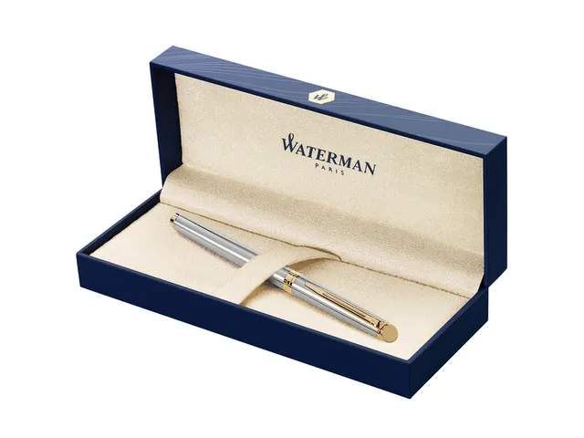 Vulpen Waterman Hémisphère Stainless Steel GT Medium Blauwe inkt