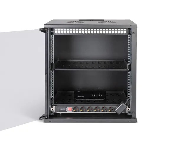 Digitus DN-49207-SET rack 12U Wandrek Serverkast Zwart