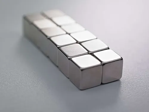 Smit Visual glasmagneet Cube 10x10x10mm Zilver 12 stuks
