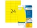 HERMA 4466 Verwijderbare etiketten A4 70x37mm Geel 480 stuks