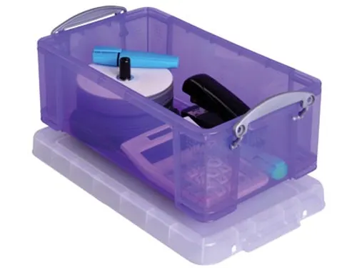 Opbergdoos 9 Liter Paars Transparant