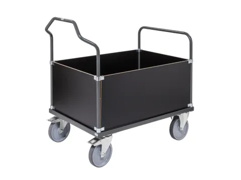 vierwandwagens,draagverm. 500kg,laadvl. LxB 1200x800mm,MDFplaat,4muren