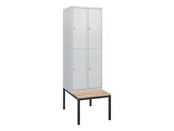 Dubbeldekse dekenkist,HxBxD 1950x600x815mm,2x2vak.,vak B 300mm