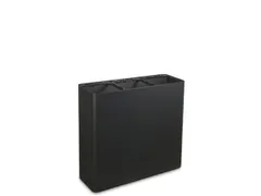 Afvalverzamelstation,3X100L,Romp Zwart