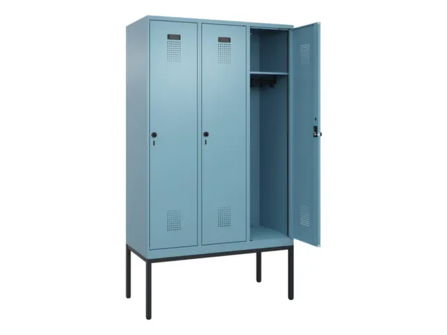 locker,HxBxD 2120x1200x500mm,3vak,vak B 400mm,draaigrendel