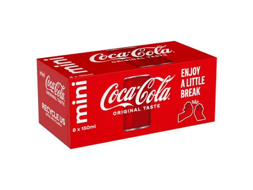 Frisdrank Coca Cola Regular mini blik 150ml