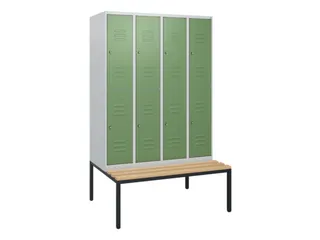Dubbeldekse dekenkist,HxBxD 1950x1200x815mm,4x2vak.,vak B 300mm - 1
