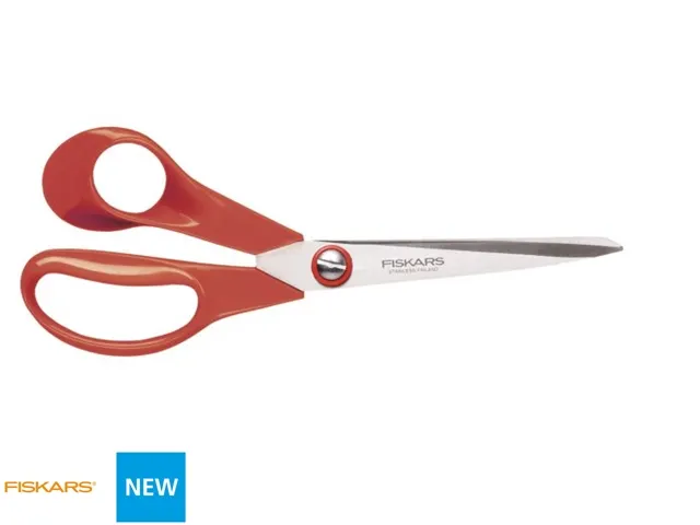 Schaar Fiskars Classic universeel 21cm links rood