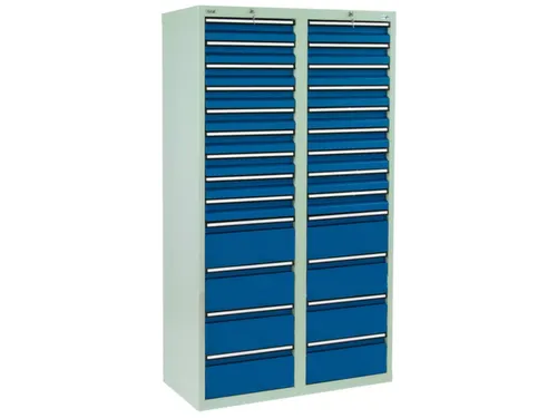 ladekast,HxBxD 1800x1000x500mm,26lade(n),centr. vergrendeling