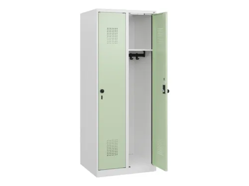 schoollocker,HxBxD 1530x600x500mm,2vak,vak B 300mm,draaigrendel