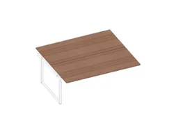 aanbouwtafel,v. benchtafel,HxBxD 730x1800x1600mm,blad canaletto-hout