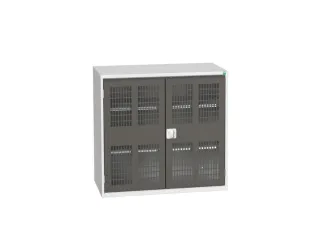 universele kast,HxBxD 1000x1050x550mm,2xStalen bodem,draaigrendelslot - 1