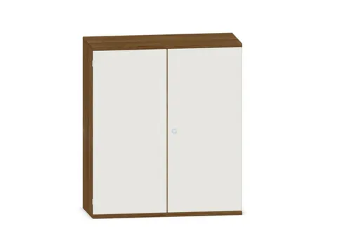 kantoorkast,HxBxD 1150x1000x430mm,decor romp noten,decor front wit