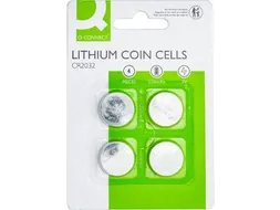 knoopcel, lithium, CR2032, blister van 4 stuks