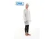 Veste visiteur fermeture éclair PP non tissé XL regular weight blanc