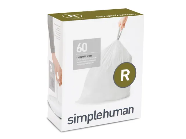 Simplehuman Afvalzak code R 10 liter 60 stuks