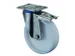 roulette piv. av. frein,force 700kg,plastique,Øxl 200x50mm