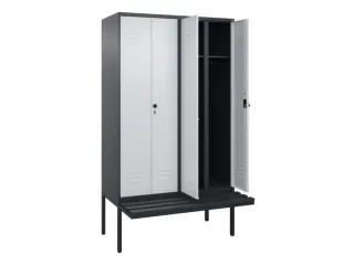 locker voor scheiding van kleding,HxBxD 2120x1200x815mm,4vak - 2