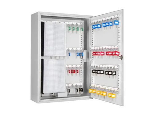 Sleutelkast HxBxD 550x380x140mm 150 Haakjes 1 Deur 1 Wand RAL7035