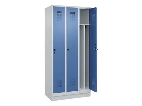 locker voor scheiding van kleding,HxBxD 1950x900x500mm,3vak