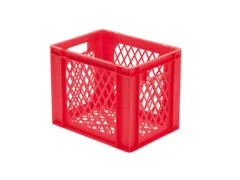 Euronorm-stapelbak 29l 320x400x300mm Wanden/bodem Opengewerkt Rood