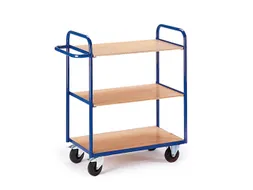 etagewagen,draagverm. 150kg,3etage(s),laadvl. LxB 800x500mm,houtetage