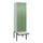 PBM-locker met bank,HxBxD 2120x600x815mm,2vak,vak B 300mm,draaigrendel
