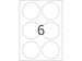HERMA 8336 Weerbestendige folie-etiketten A4 Rond 85mm Wit 150 stuks