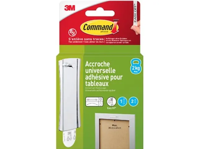 Command fotolijststrip voor haak, draagvermogen 2 kg, metaal