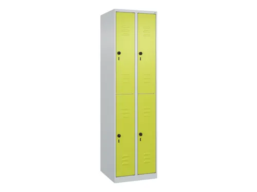 dubbeldekse locker,HxBxD 1850x500x500mm,2x2vak.,vak B 250mm