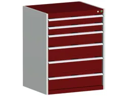 ladekast 1000x800x750mm 6laden zware lasten RAL7035 front RAL3004