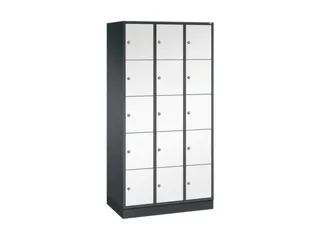lockerkast,HxBxD 1950x920x500mm,3x5vakken,cil.-slot,sokkel - 2