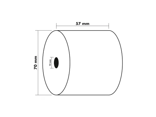 Telrol 57x70x12mm 1-laags offset