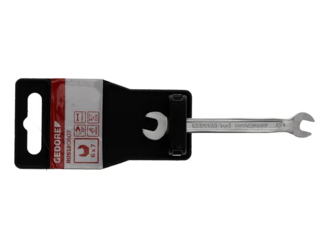 GEDORE RED R05120607 Dubbele steeksleutel SW6x7mm 97mm