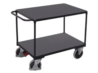 tafelwagen,draagverm. 500kg,2etage(s),laadvl. LxB 1000x600mm,houtetage - 2