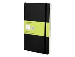 Notitieboek Moleskine large 130x210mm blanco soft cover zwart