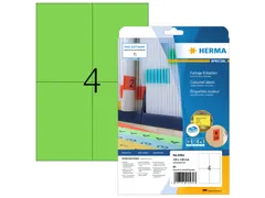 HERMA 4564 Verwijderbare etiketten A4 105x148mm Groen 80 stuks